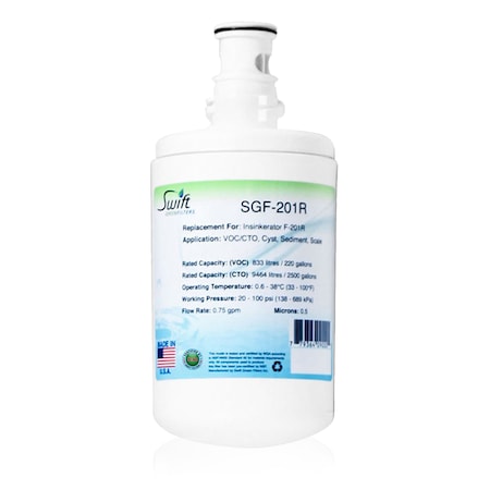 Swift Green Filters Replacement Water Filter for Insinkerator F-201R by SwiftGreen Filters SGF-201R